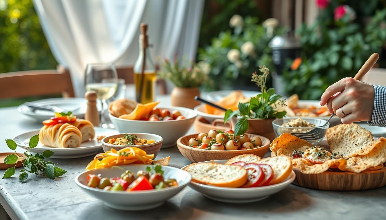 Comforting family dinner served at home