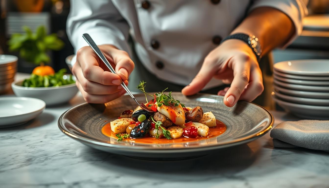 Quick weeknight dinner prepared in a home kitchen